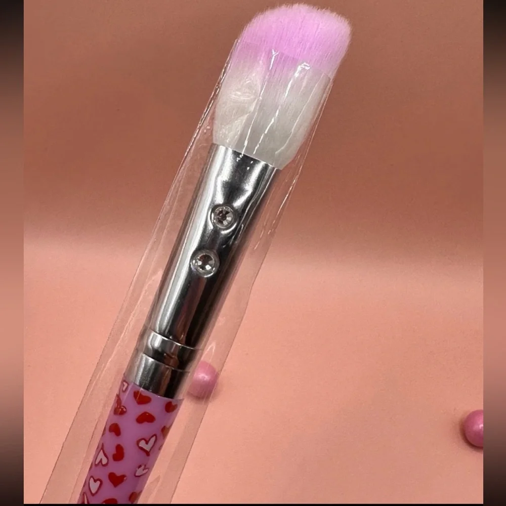 Trestique  Mini Lip Glaze Paris Pink & SLMISSGLAM blush brush Bundle NEW.